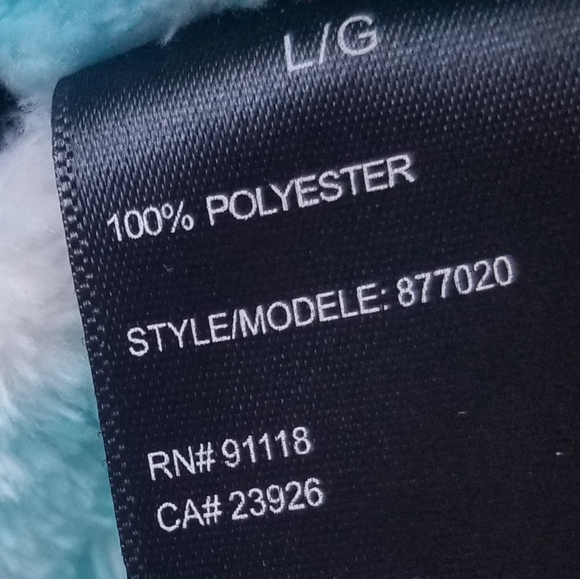 Plush Polka Dot Plush Robe Size Large Noire Jasmine Rose - Picture 7 of 13